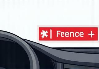 Illustration of a Swiss vignette sticker on a car windshield