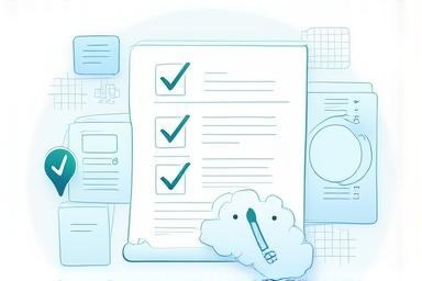 Graphic representing a personalized audit or checklist